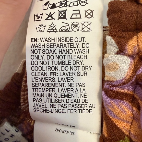 Billabong Juniors Island Calling Brown Floral Sleeveless Mini Dress XS - Picture 6 of 12